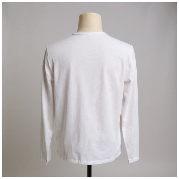 Mott & Bow Men's White Long Sleeve T-Shirt. Large - Picture 5 of 11